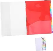 FUNOMOCYA Expanding A4 Folder Letter Size Document Organizer File Folder Spiral Office Organizer for Important Documents School
