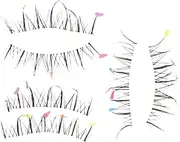Ipetboom Halloween Party False Lashes Heart-shaped Diy Lash Extension Kit for Cosplay Banquets