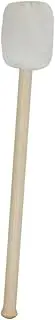 DRESSOOS 1Set Wooden Drum Mallets with Felt Head Non Skid Grip for Bass Drum and Percussion Instruments for Practice Performances and Marching Bands