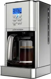 AIRMSEN Drip Coffee Maker, Program 12-Cup with Self-Cleaning& Adjustable Warm Pl