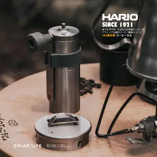 HARIO V60戶外用金屬磨豆機/O-VMM-1-HSV.手搖研磨機 手磨磨豆機 陶瓷芯磨豆機 便攜磨豆器 咖啡磨豆器