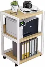 Printer Stand Printer Holder Printer Shelf 3 Layers Printer Shelf Copier Printer Rack with Wheels Printer Cart Home Office Storage Rack Printer Rack Printer Shelves (Color : B)