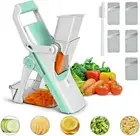 VEGETABLE CUTTER 5 In 1 Mandolin Slicer Fruit Meat Food Chopper Kitchen Cutter