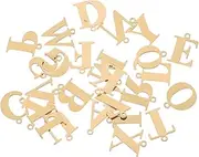 [GRADENEVE] Stainless Steel Letter Jewelry Diy Kit 26 Alphabet Charms for Bracelets Necklaces Keychains