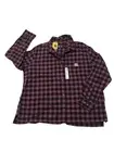 Carhartt Women’s Rugged Flex Midweight Checkered Flannel Amethyst Smoke Size XL
