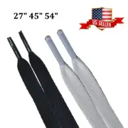 Flat Shoelaces Sport Shoe String Athletic Sneaker Boot Lace White Black 27 45 54