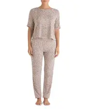 Honeydew Sun Lover Lounge Set in Brown Leopard