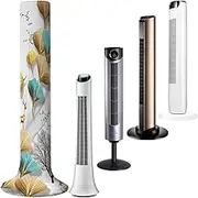 BAOZOON Tower Fan Dust Cover Vertical Fan Dustproof Protective Cover for 37.4-49.2 Inch Tower Fan, Washable Standing Fan Guard Household Floor Fan Sleeve Cover(Ginkgo Leaf)