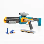 EVA Foam Shotgun Pack with Blaster and Bullets - Blue Grey