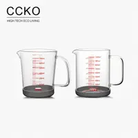 在飛比找蝦皮商城優惠-【CCKO】歐式耐熱刻度量杯 耐熱玻璃 大量杯 烘焙量杯 烘