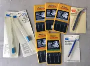 New Singer overlock sewing machine needles Dritz accessories threader tweezers