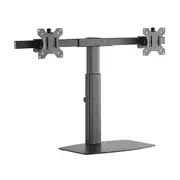 Brateck Dual Screen Pneumatic Vertical Lift Monitor Stand Fit Most 17-27 Monitors Up to 6kg per screen VESA 75x75/100x100
