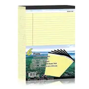 Pack of Legal Pads Notepad Note Pads College Ruled Writing Note Pads for Work A4 yellow horizontal