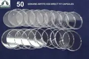 50 GENUINE Airtite Coin Capsule Holders for 39mm Diameter 1oz Silver Rounds H39