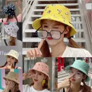 Cute for Cat Pattern Fisherman Hat Basin Hat Sunshade for Morning Workout