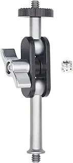 INNOREL Universal Magic Arm with Dual Ball Head for Tripod Cellphone Holder Articulating Magic Arm with 1/4" Screw on Both Ends for LED Light/LCD Monitor/Microphone/Phone Clip Load 4.4lb/2kg ME-1