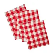 Pioneer Woman Charming Check Red Table Runner 14"W x 90"L New Gingham