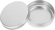 DECOMELODY Travel Size Aluminum Jars with Screw Cap Leakproof Containers for Cosmetics Creams Toiletries
