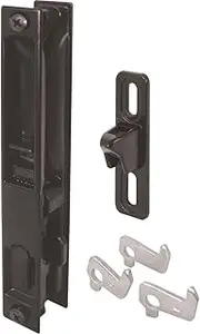 Prime-Line MP1043 Sliding Door Flush Handle Set, Black Diecast (1 Set)