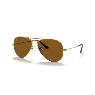 【RayBan 雷朋】Aviator 偏光茶色太陽眼鏡 捍衛戰士同款(RB3025 001/57 58mm 62mm)