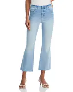L'Agence Kendra High Rise Cropped Flare Jeans in Dorian