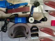 Pipe Polisher alumina oxide sanding 40 Belt wood plastic re-condition de-rust