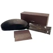 Tom Ford Eyeglasses Sunglasses Brown Velvet Hard Case With Clean Cloth & Giftbox