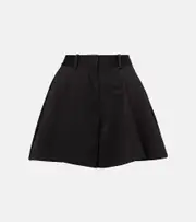 [Loewe] Loewe Cotton and silk gabardine shorts UK 12 black