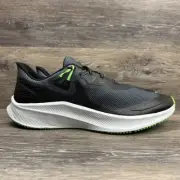 Nike Quest 3 Shield Shoes Men 12 Running Sneakers Black Green Water Resistant