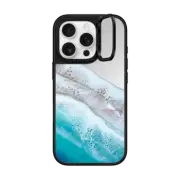 iPhone 16 Pro Mirror Ring Stand Case MagSafe Compatible Bahama Beach Transparent Iphone Case By Ann Upton