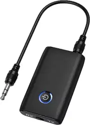 Bluetooth 5.0 Transmitter Receiver, 2-In-1 3.5Mm Wireless Bluetooth Aux Adapter