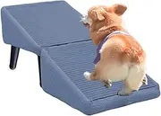 Split Dog Stairs, Dog Stairs Ramp for Beds Couches, Multifunctional Non-Slip Pet Ramp, Pet Steps for Small Medium Dogs and Cats, Foldable Steps for Bed Sofa Bedside