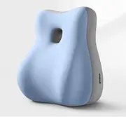 Discreet Wedge Pillow for Couples, Wedge Pillow Couples, BedHead pad Stress for Intimacy Support, Firm Foam Pillow with Washable Cover (Blue)