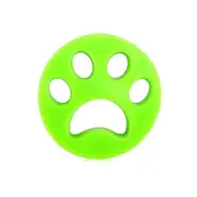 Pet Hair Remover Cat Fur Dog Hair Lint Catcher from Laundry Washing Machine Round Green