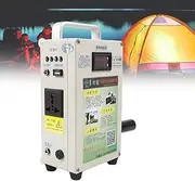 GYDUHYE 150W/500W Hand Crank Generator, Camping Crank Generator for Cell Phone, Portable Power Station with Dc/USB Outlets (Color : 500W)