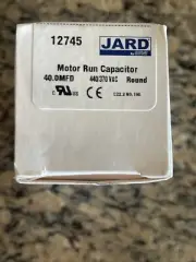 12746 Jard Mars Mars2 Round Capacitor 40/10 uf MFD 370 volt 12746