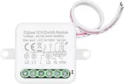 WiFi Zigbee Mini Smart Switch Module - 3CH Relay for 2 Way Control, Smart Home Automation, Compatible With Alexa Google Home