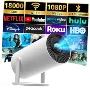 Auto Keystone Projector with WIFI and Bluetooth, 210° B-Auto Keystone