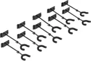 Levy's Adjustable Slatwall Guitar Hanger Yoke - 10-pack (5-pack) Bundle
