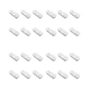 24PK Boxsweden Adjustable Drawer Tote Organiser Sleek Tray 25-38x9x7cm White