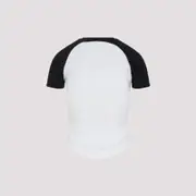 [Courreges] Courreges-White And Black Circle Contrast Cotton T-Shirt-Donna S STAND