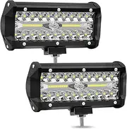 BYBDQKTVEH 60W Car LED Work Light Bar for Offroad Worklight 12V Light Interior LED 4x4 LED Tractor Headlight Spotlight for Truck ATV Work Light(2 pcs)