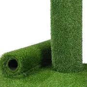 fake outdoor lawn Rug 20MM Artificial Grass Turf Area Rug , Non Fade Artificial Grass, Non- Slip Synthetic Grass Turf Fake Grass Rug Mat For Patio Lawn Decoration,With Drainage Hole(10x10m(32.8*32.8ft