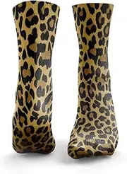 [HEXXEE] Women's Leopard Print Socks, Multi-Coloured, S, Multi-Coloured, S