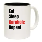 Eat Sleep Cornhole Repeat Mug Cup