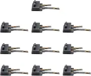 Generic 10 Power Connection Terminals on The HO Scale, Model Railway Accessories, Scale 1:87, Spare Parts for HO Model Railways for, Gray