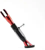 Stand Pad Adjustable Motorcycle Metal Foot Bracket Kick Side Bracket Durable Corrosion Resistant Bracket Scooter Stand Accessories Bracket swingarm spool(Red)