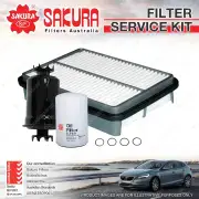 Sakura Oil Air Fuel Filter Service Kit for Toyota Tarago YR22 YR30 YR31 2.2L