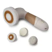 Electric Portable Face Cleanser Massager Brush With 4 Brush Heads Deep Cleansing