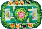 Dog Snuffle Mat for Puppies Small Breeds Interactive Soccer Field Design Nosework Feeding Pad for Engaging Foraging Skills and Behavioral Improvement